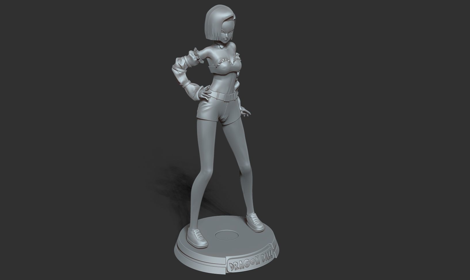 Android 18 - Dragon Ball Fanart 3D print model_14