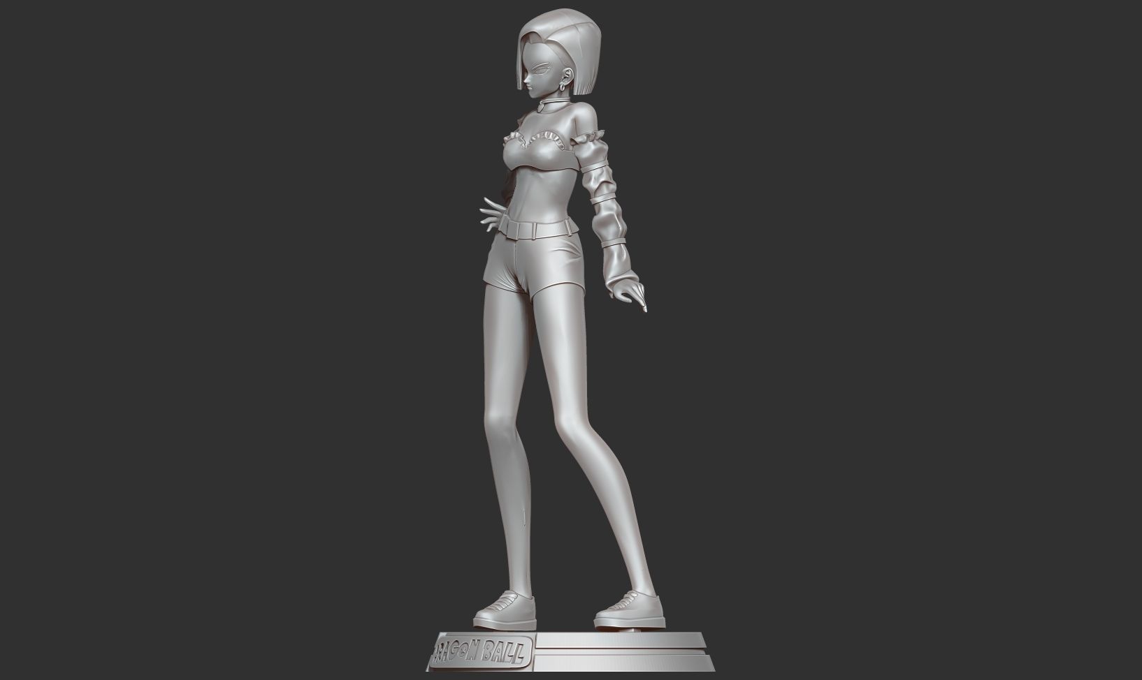 Android 18 - Dragon Ball Fanart 3D print model_10