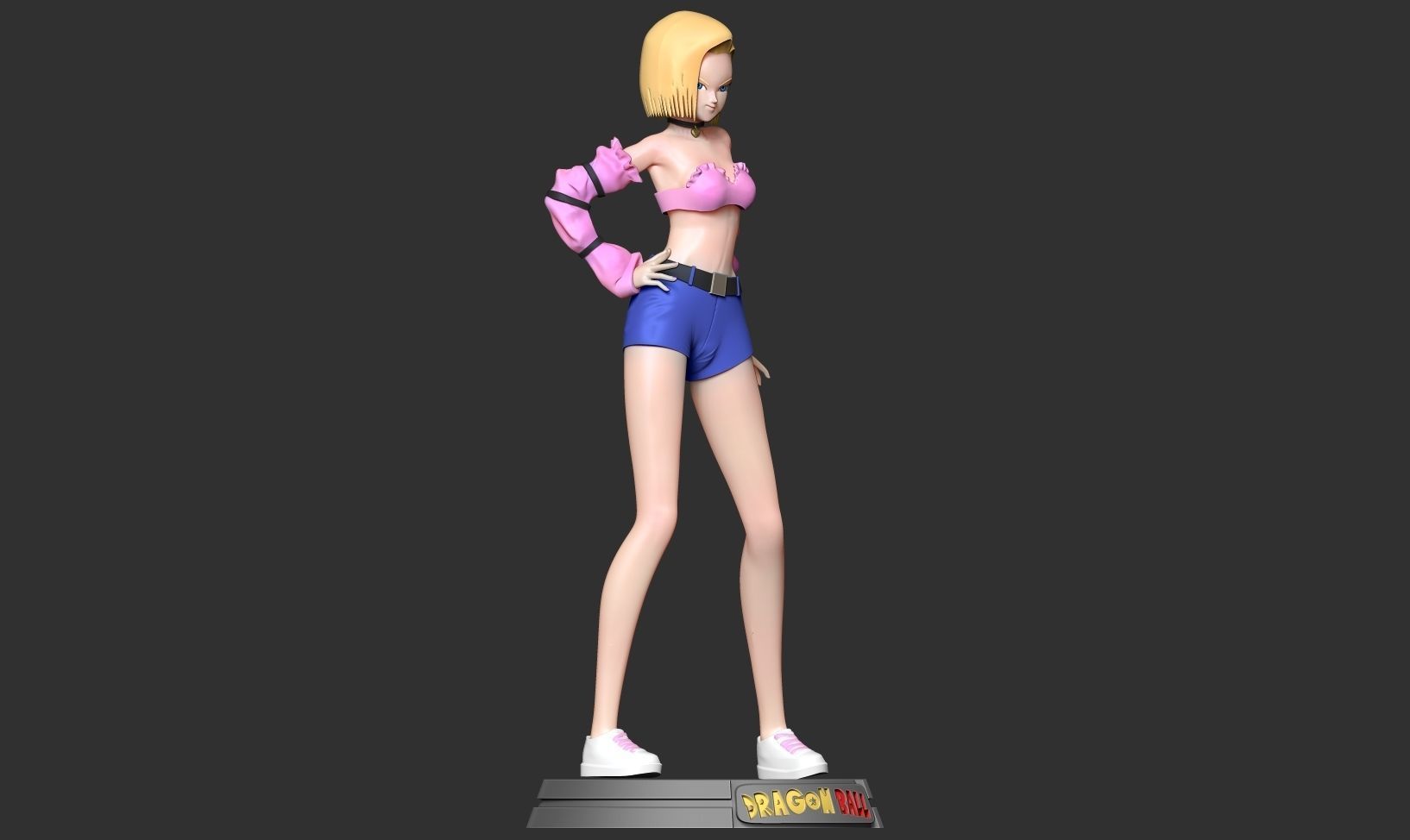 Android 18 - Dragon Ball Fanart 3D print model_11