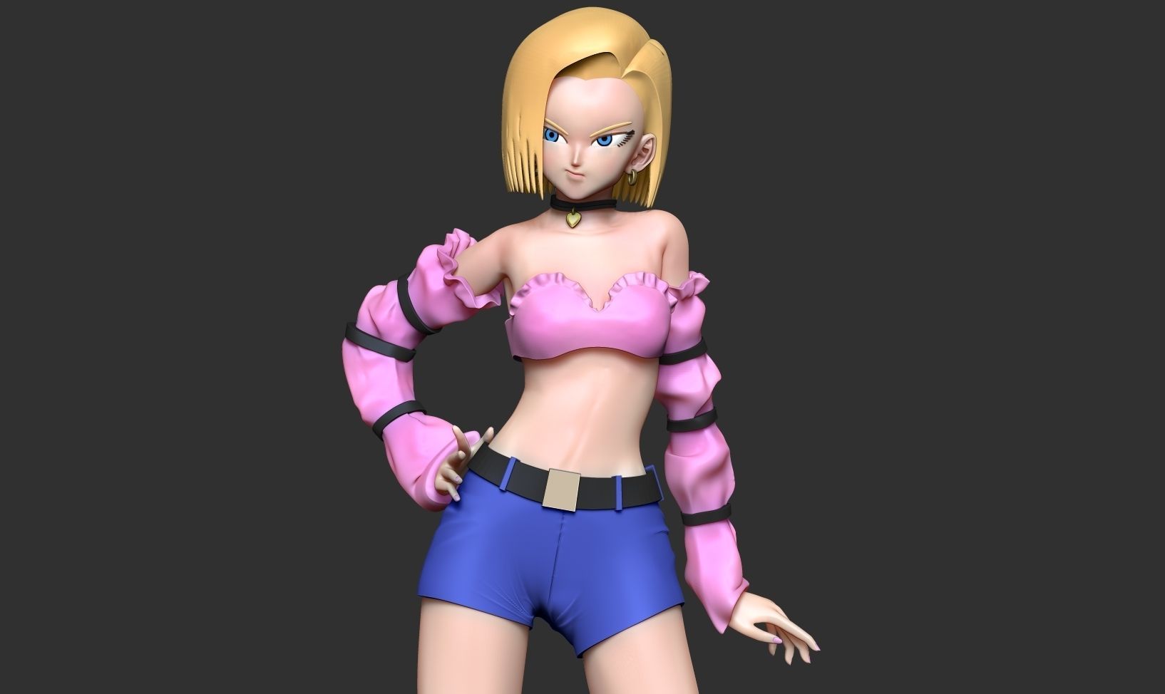 Android 18 - Dragon Ball Fanart 3D print model_19