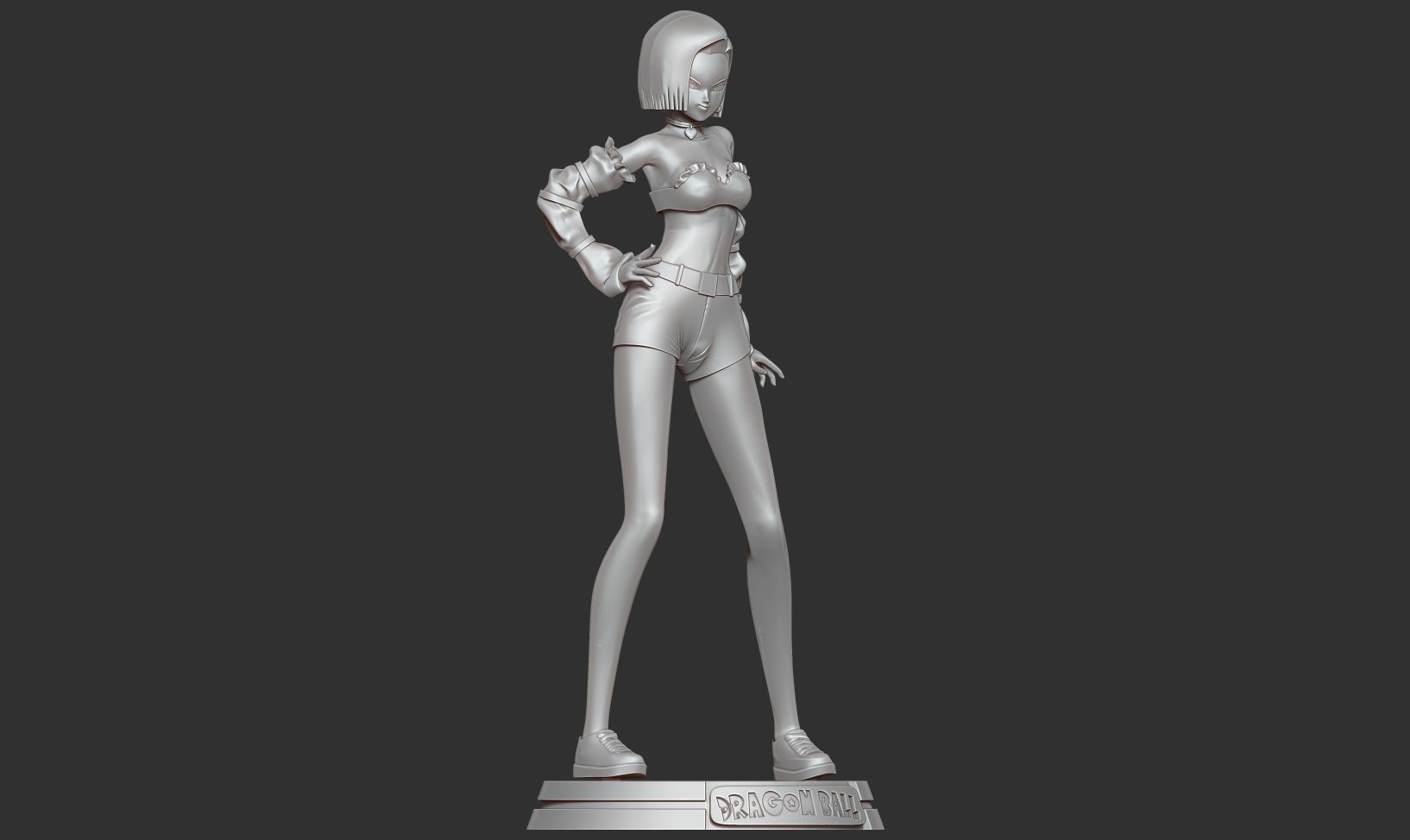 Android 18 - Dragon Ball Fanart 3D print model_12