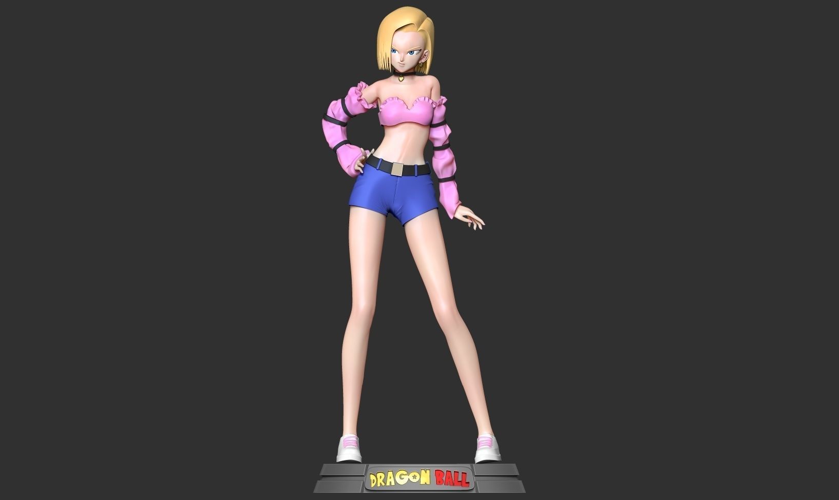 Android 18 - Dragon Ball Fanart 3D print model_7