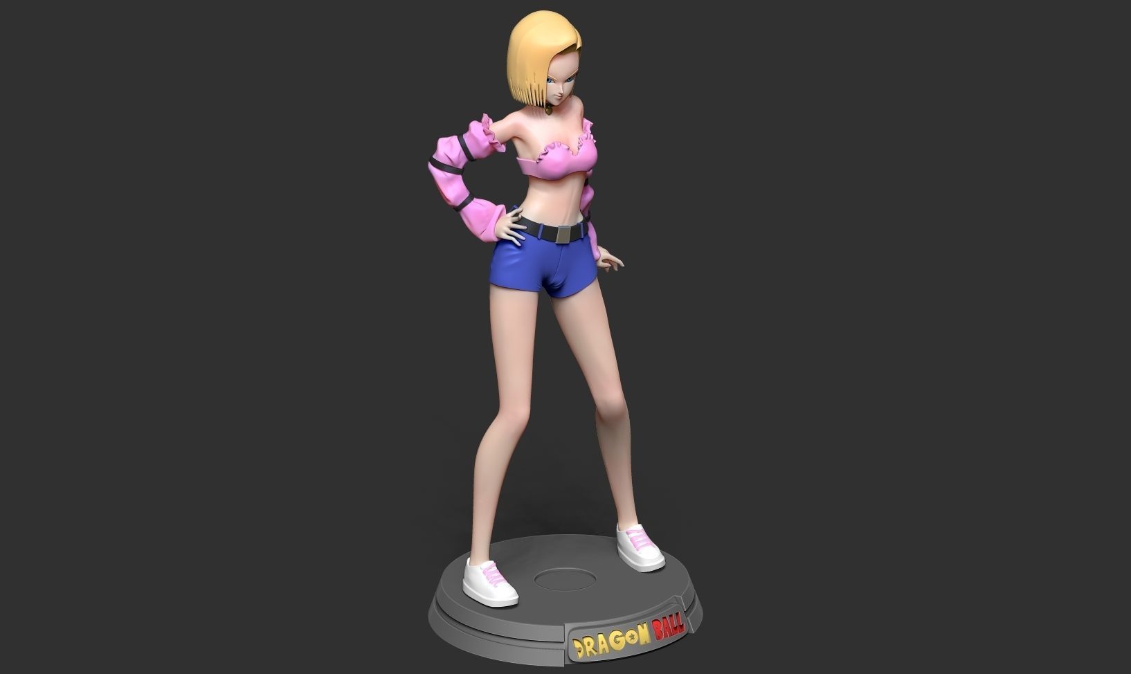 Android 18 - Dragon Ball Fanart 3D print model_13