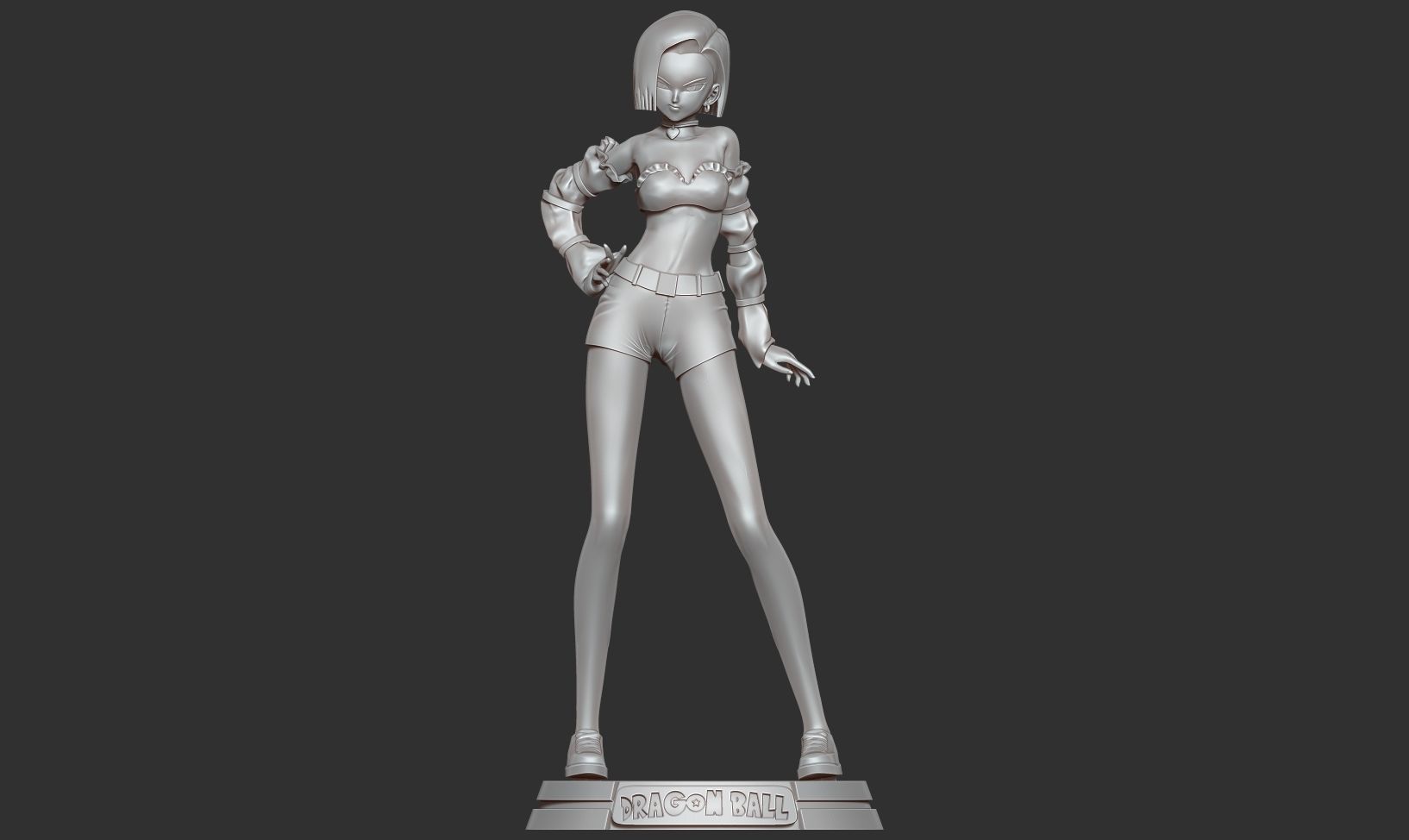 Android 18 - Dragon Ball Fanart 3D print model_8