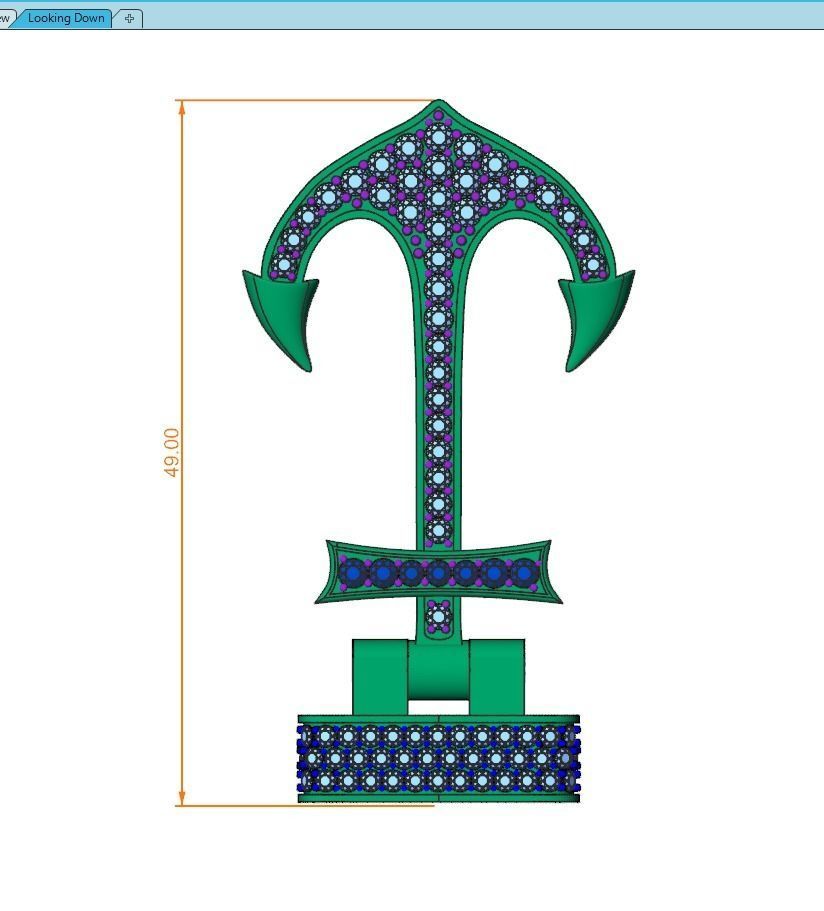 anchor lock for rubber 3D print model_1