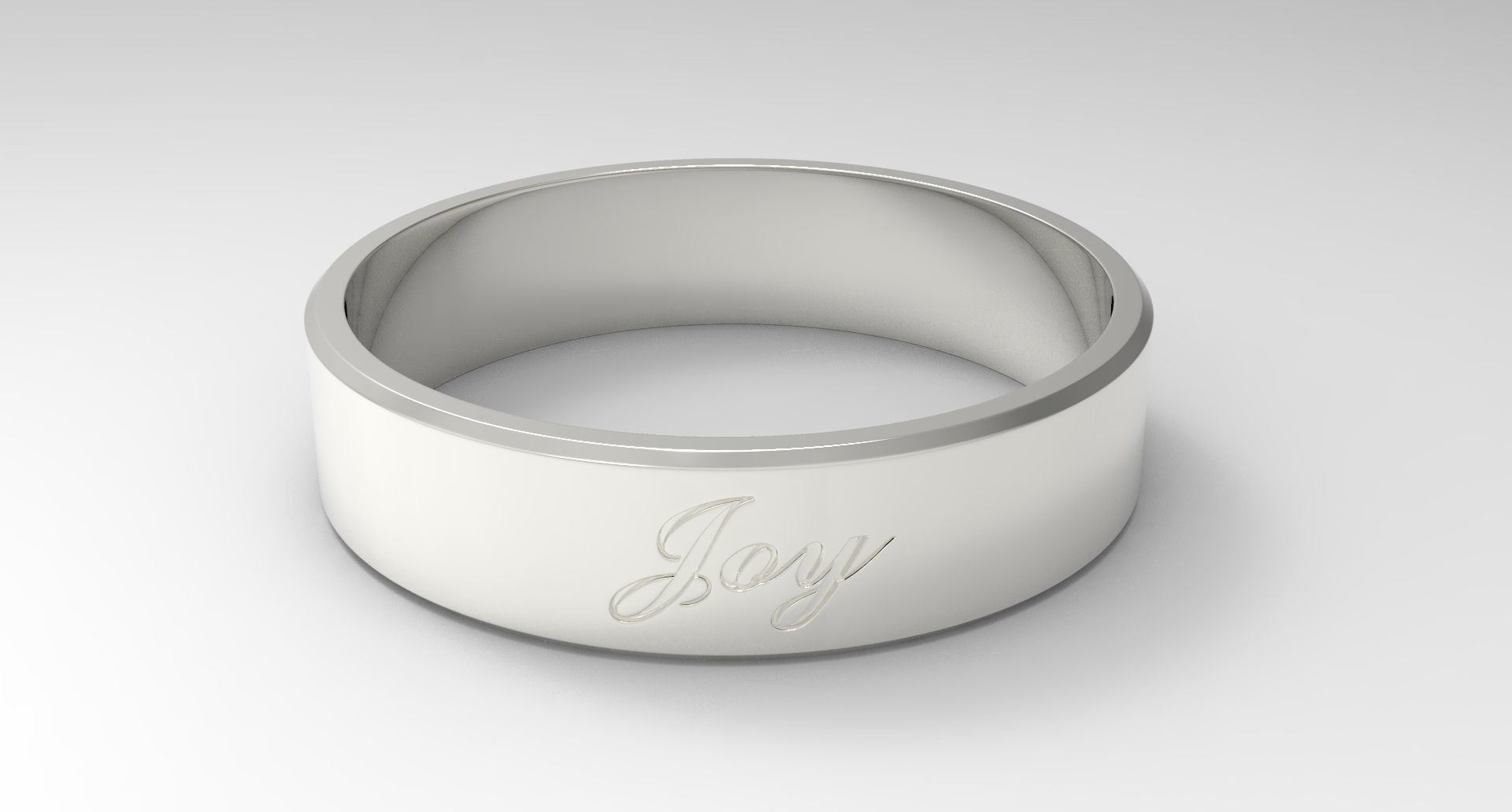 Joy Ring Silver 3D print model_3