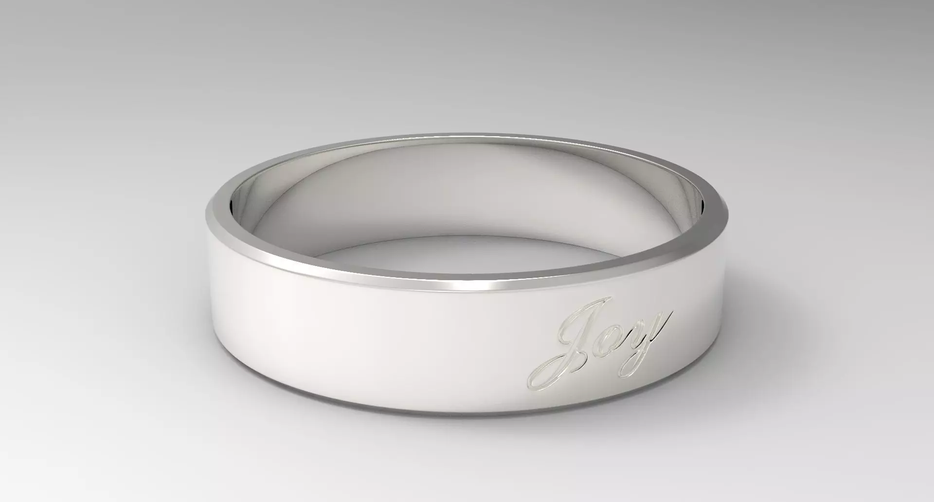 Joy Ring Silver 3D print model_0