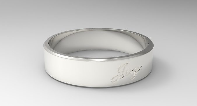 Joy Ring Silver 3D print model