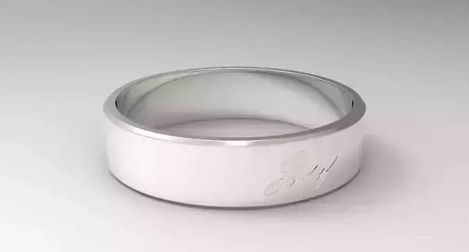 Joy Ring Silver 3D print model