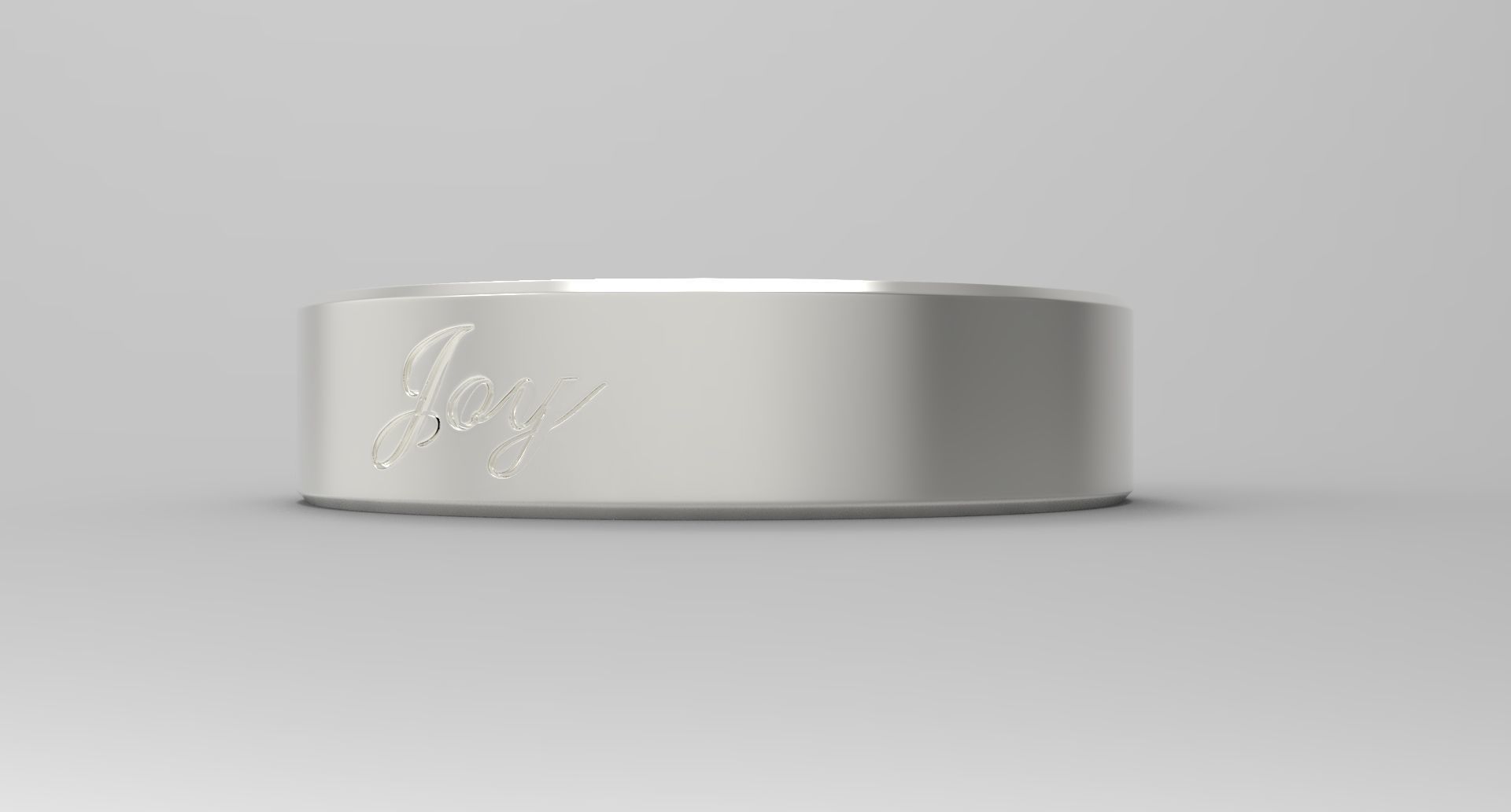 Joy Ring Silver 3D print model_2