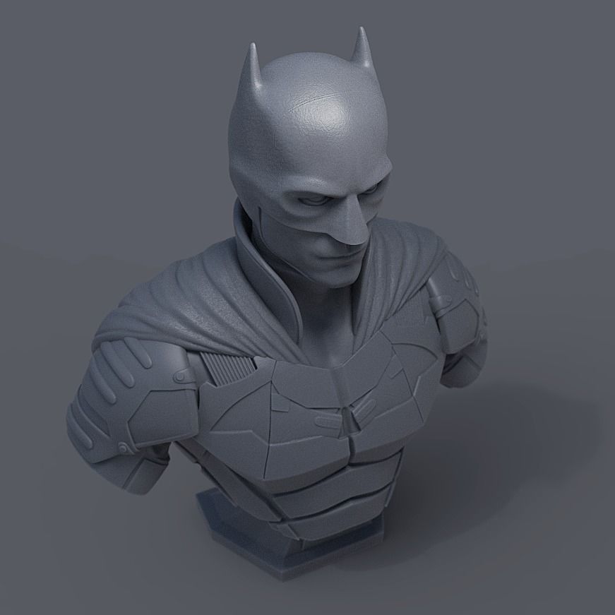 BATMAN BUST - ROBERT PATTINSON 3D print model_6