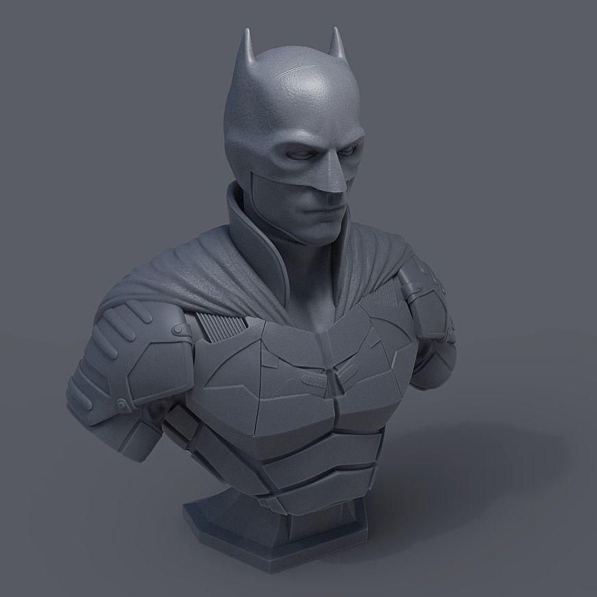 BATMAN BUST - ROBERT PATTINSON 3D print model_14