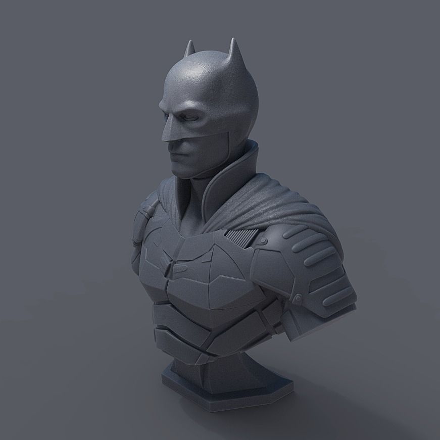 BATMAN BUST - ROBERT PATTINSON 3D print model_7