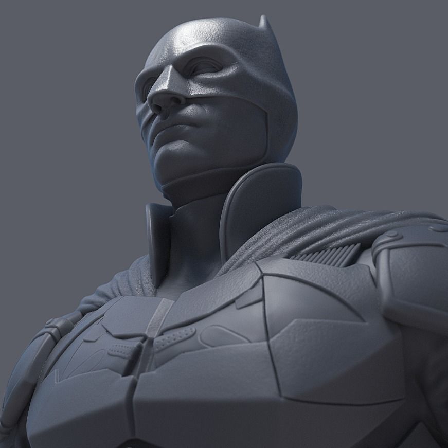 BATMAN BUST - ROBERT PATTINSON 3D print model_10