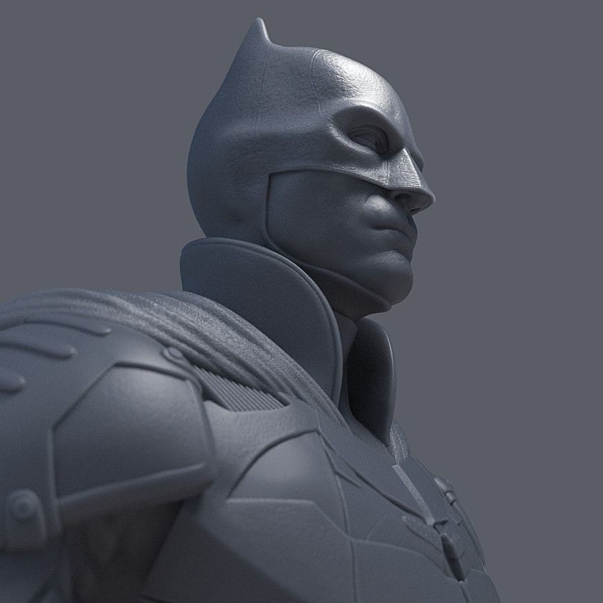 BATMAN BUST - ROBERT PATTINSON 3D print model_11