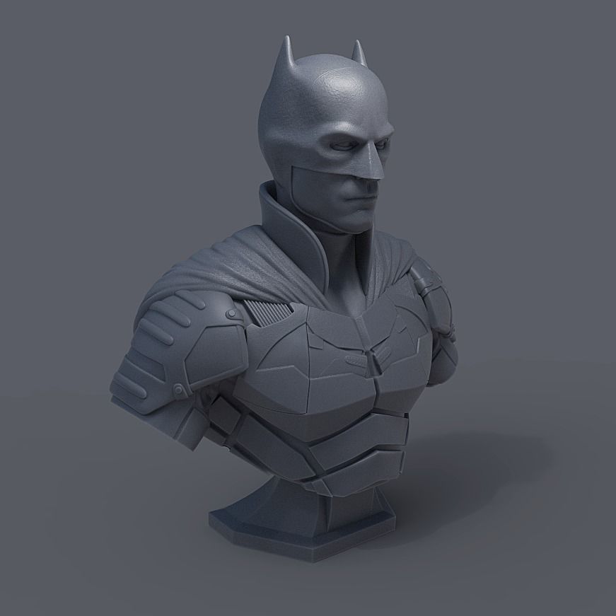 BATMAN BUST - ROBERT PATTINSON 3D print model_2