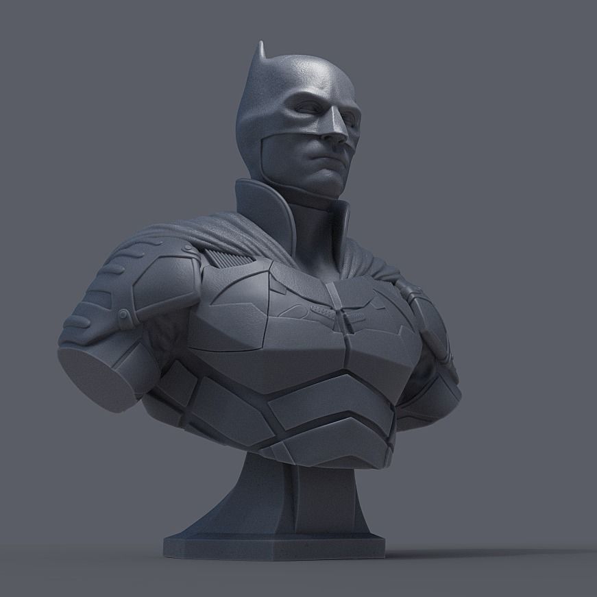 BATMAN BUST - ROBERT PATTINSON 3D print model_5