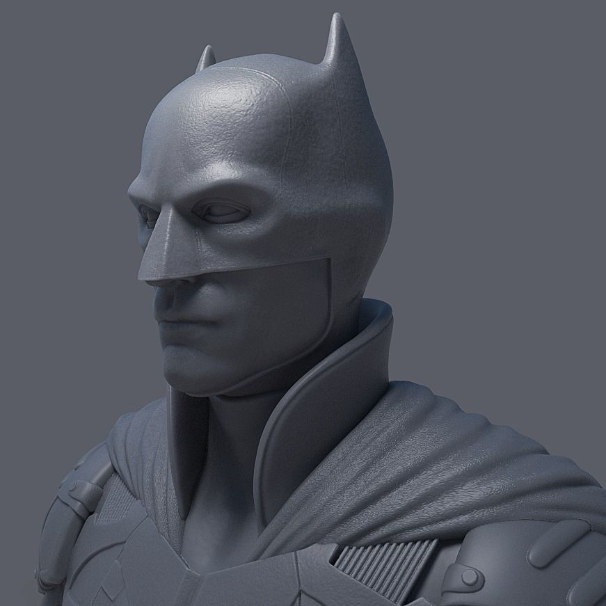 BATMAN BUST - ROBERT PATTINSON 3D print model_8