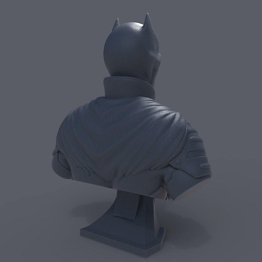 BATMAN BUST - ROBERT PATTINSON 3D print model_3