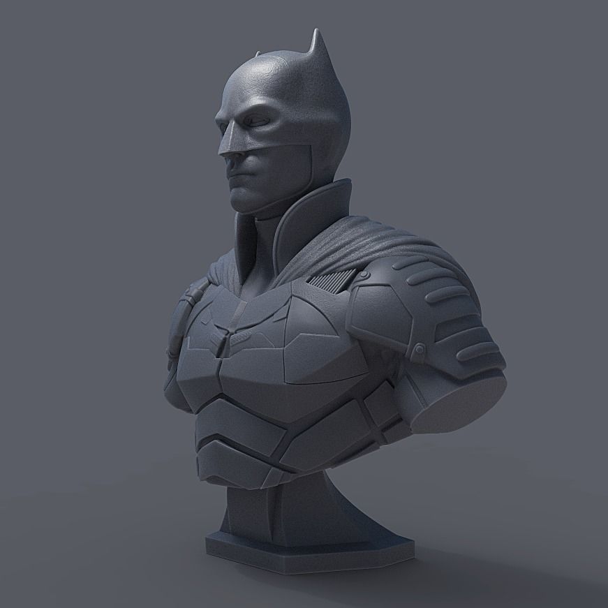 BATMAN BUST - ROBERT PATTINSON 3D print model_1