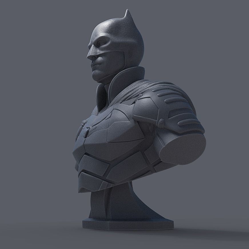 BATMAN BUST - ROBERT PATTINSON 3D print model_4