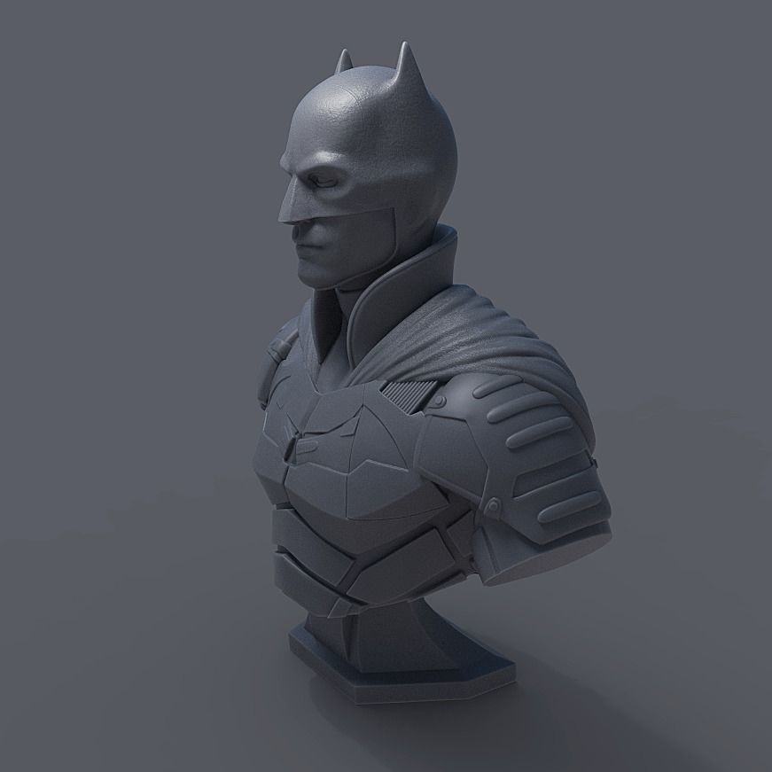 BATMAN BUST - ROBERT PATTINSON 3D print model_13