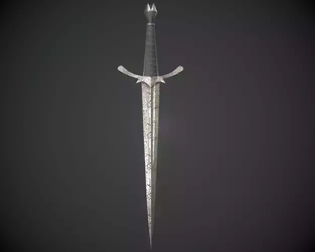 Morgul knife from The Lord of The Rings Movie Low-poly 3D model