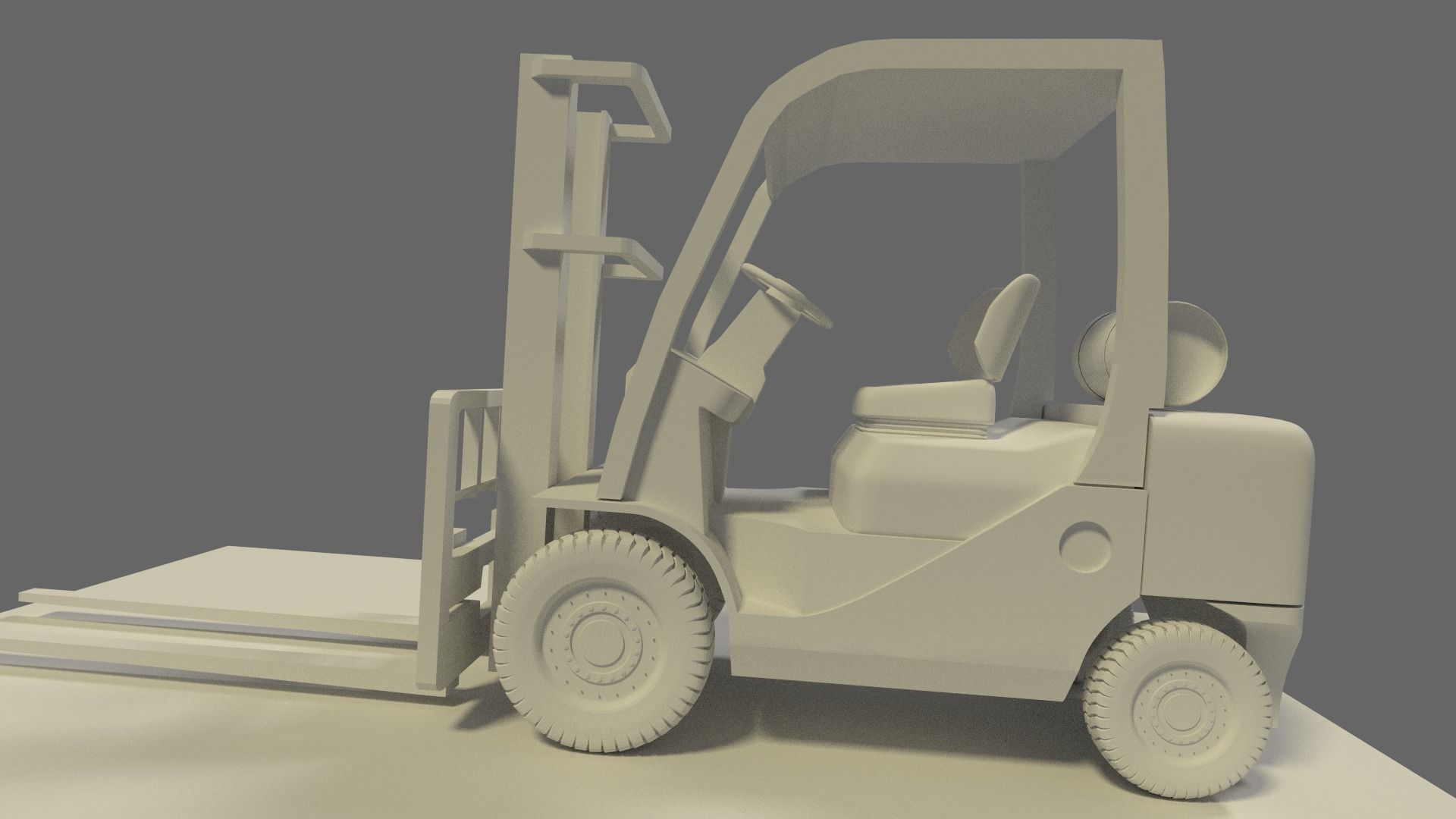 forklift toyota Free 3D model_8