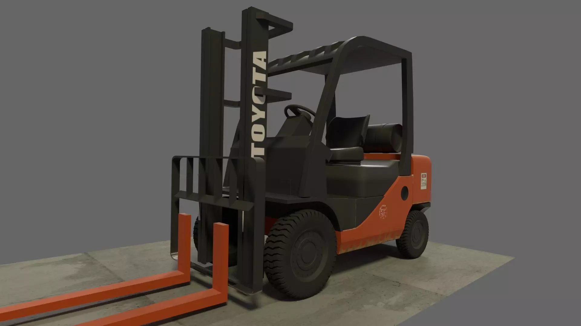 forklift toyota Free 3D model