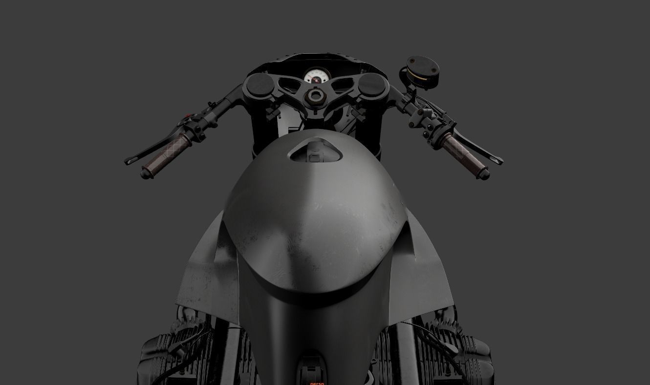 Gun Bullet Cafe Racer by XTR Pepo 3D model_7