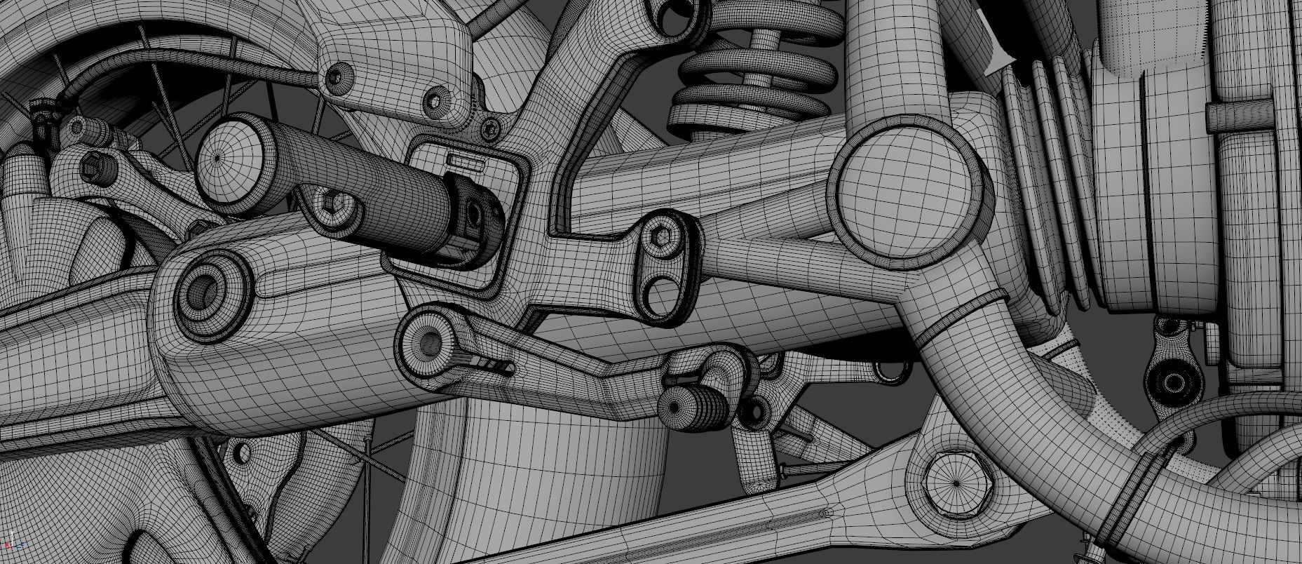 Gun Bullet Cafe Racer by XTR Pepo 3D model_11