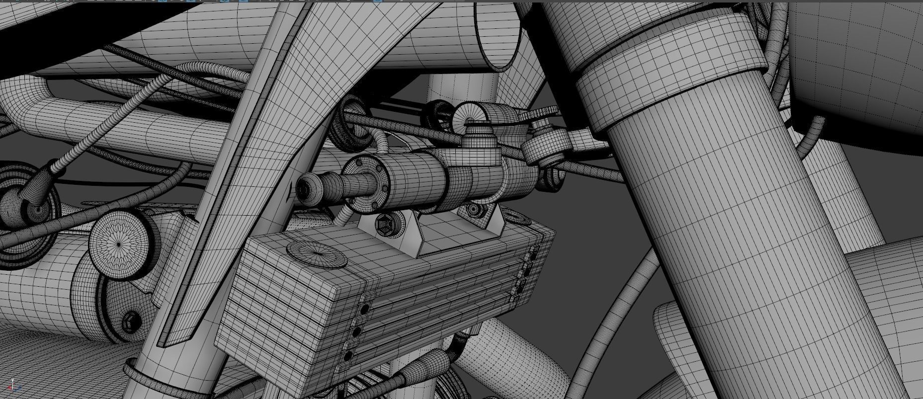 Gun Bullet Cafe Racer by XTR Pepo 3D model_12