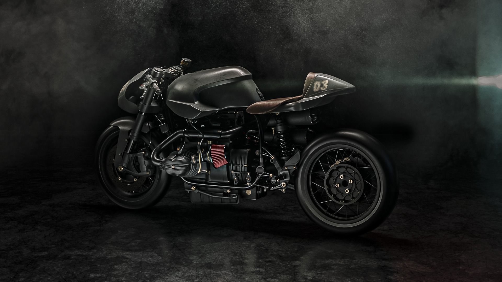 Gun Bullet Cafe Racer by XTR Pepo 3D model_2