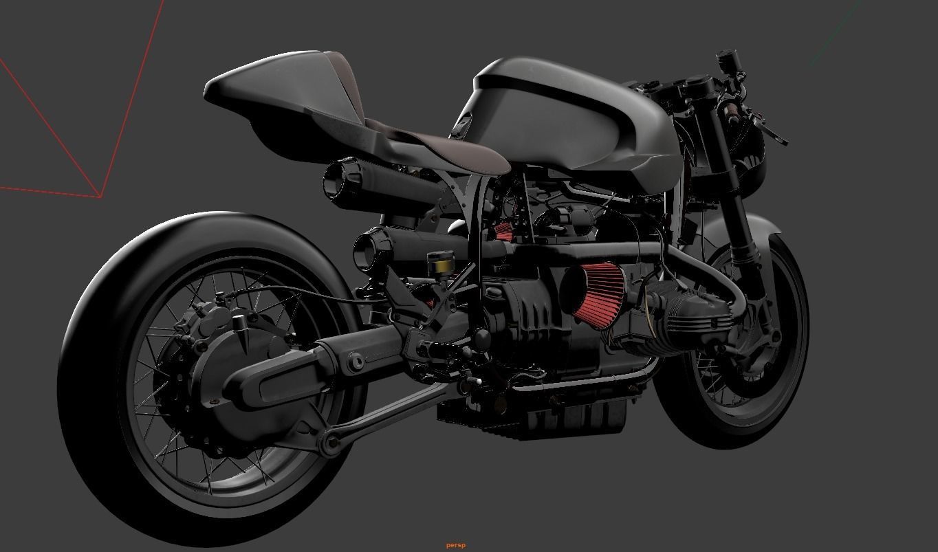 Gun Bullet Cafe Racer by XTR Pepo 3D model_6