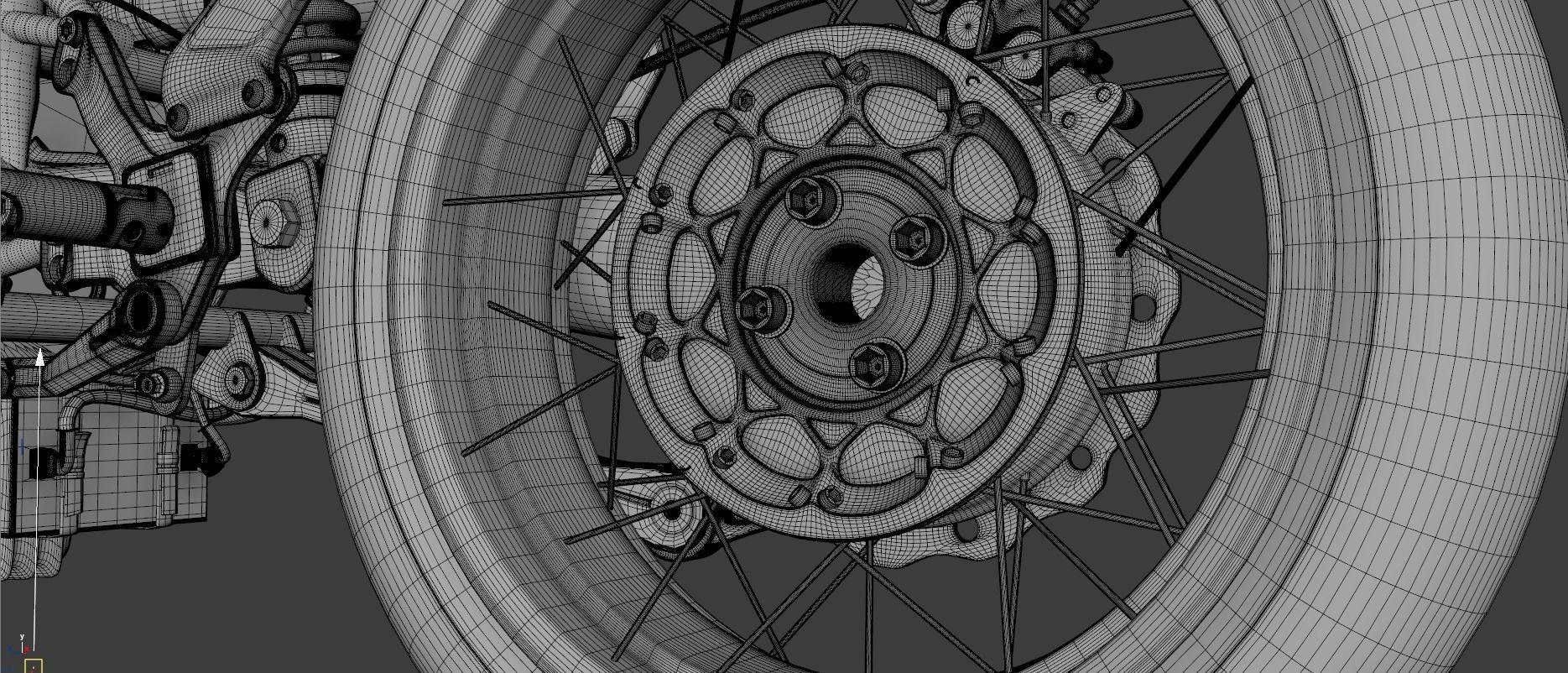 Gun Bullet Cafe Racer by XTR Pepo 3D model_13