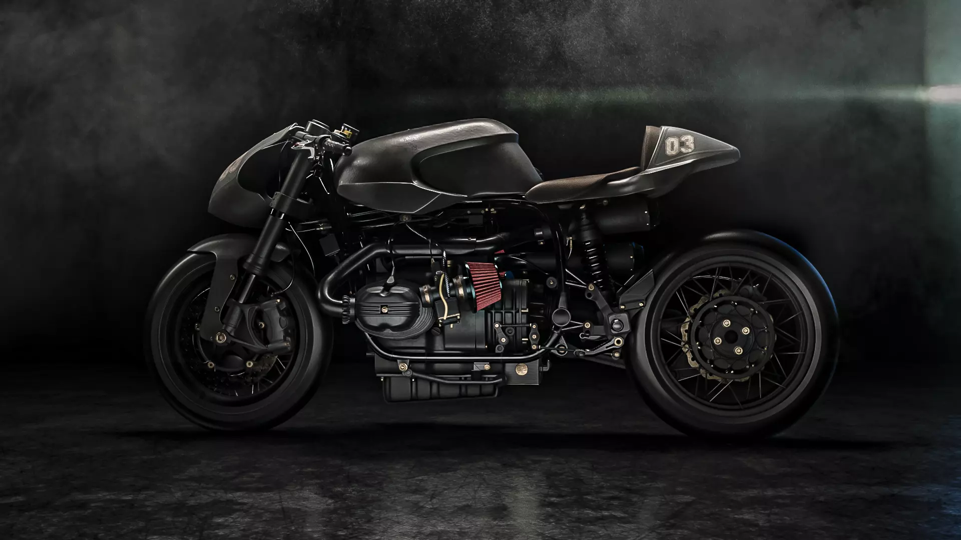 Gun Bullet Cafe Racer by XTR Pepo 3D model_0