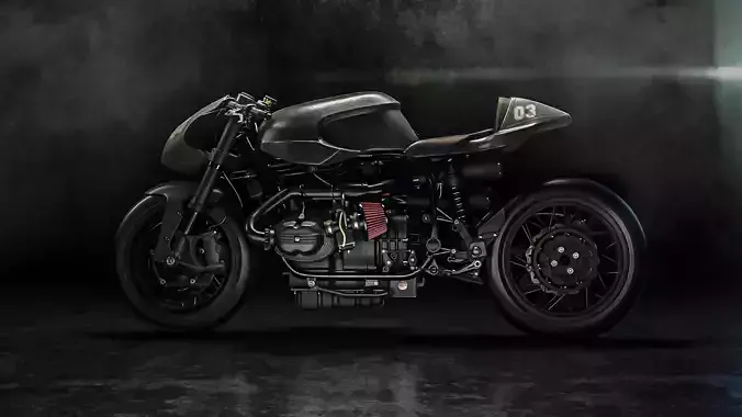 Gun Bullet Cafe Racer by XTR Pepo 3D model