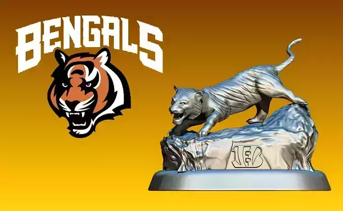 Statue Cincinnati Bengal - American Football - NFL 3D print model