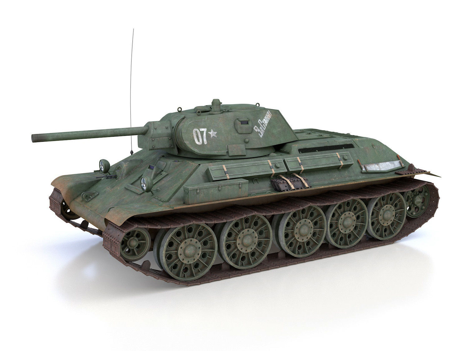 T-34-76 - Model 1941 -Soviet medium tank - 07 3D model_2