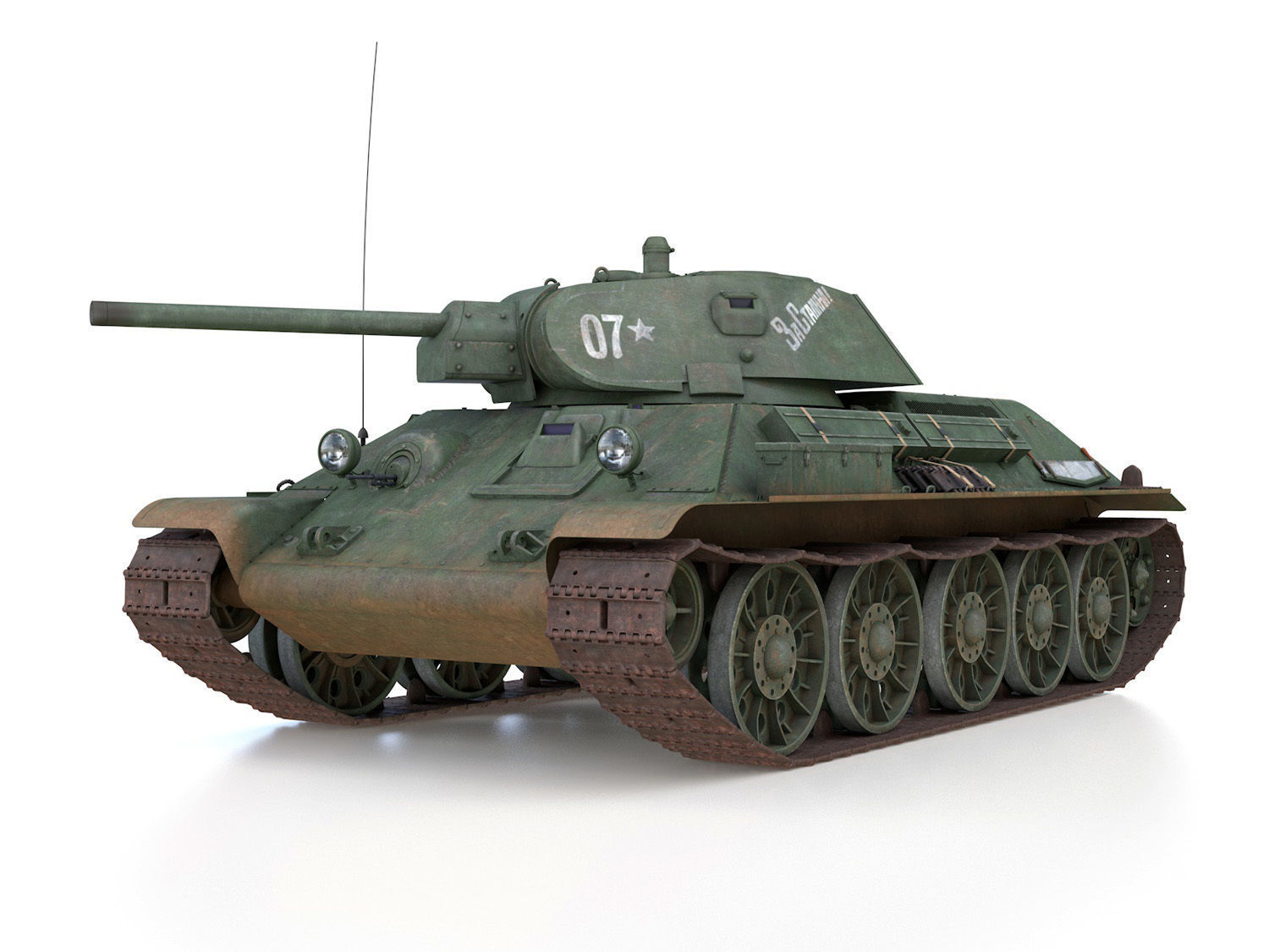 T-34-76 - Model 1941 -Soviet medium tank - 07 3D model_1