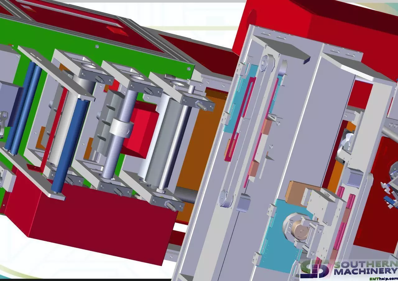 How KN95 mask automatic production line for fighting COVID-19 3D model_0