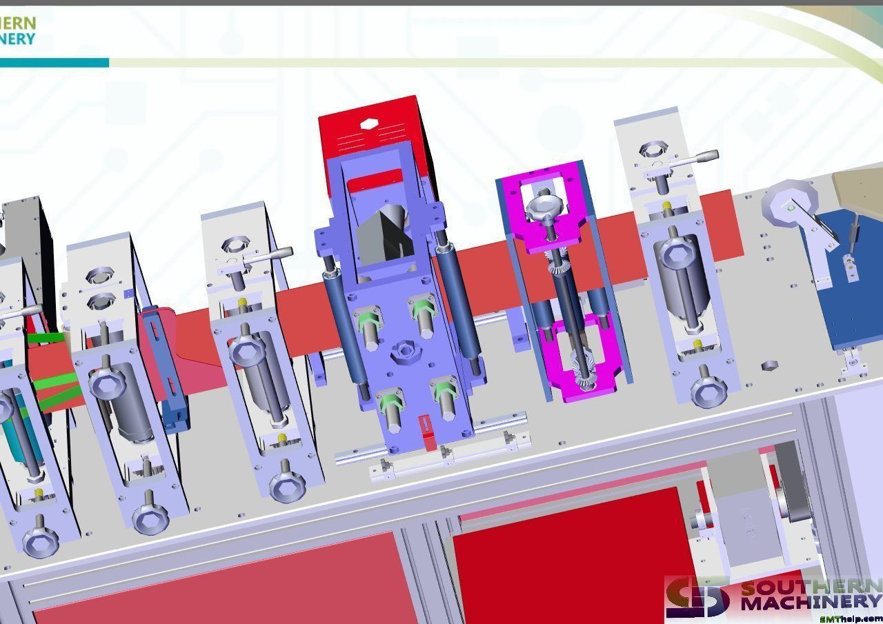 How KN95 mask automatic production line for fighting COVID-19 3D model_4