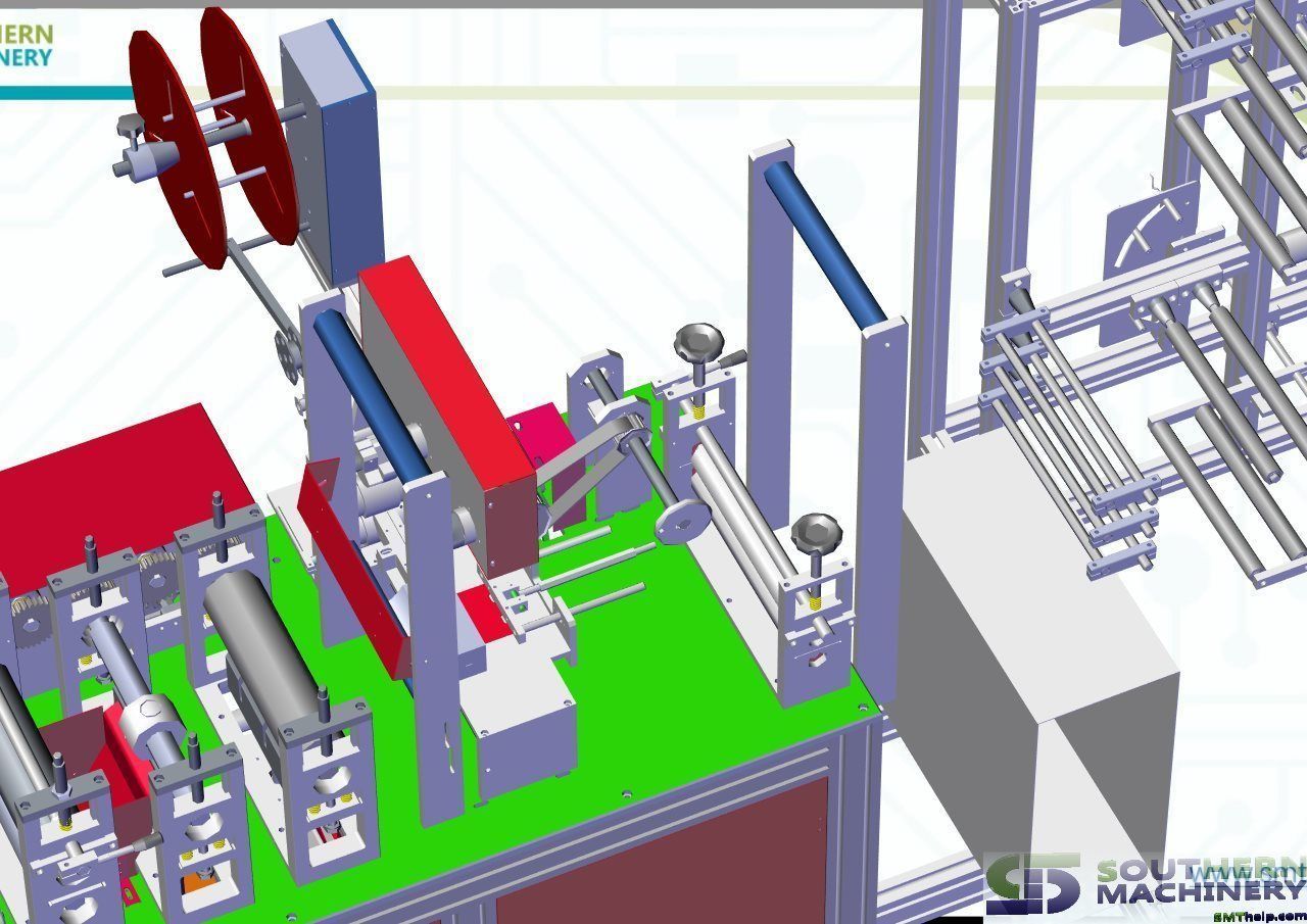 How KN95 mask automatic production line for fighting COVID-19 3D model_7