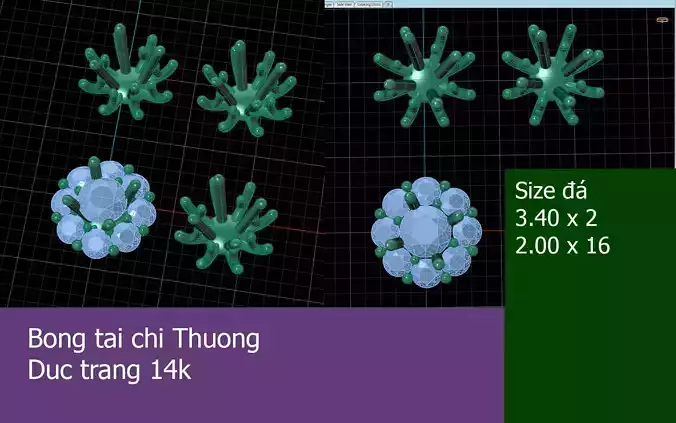 Otnhocom - diamond earing - 01