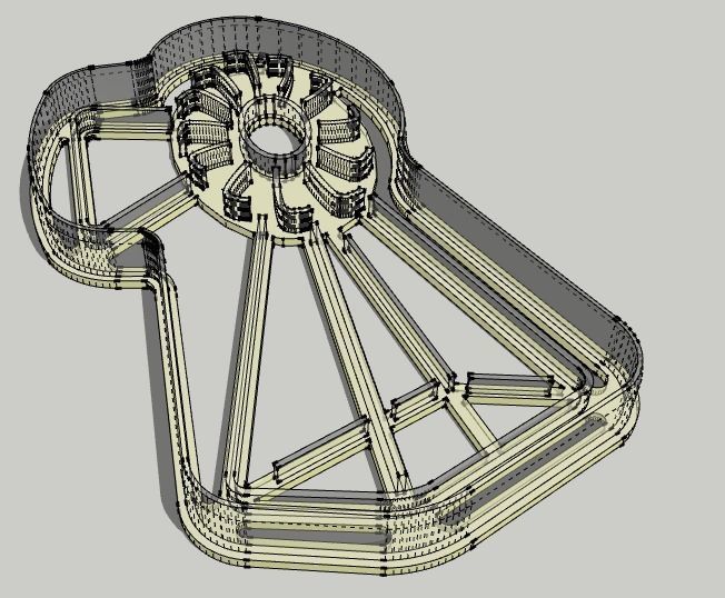 Windmill Cookie Cutter 3D print model_2