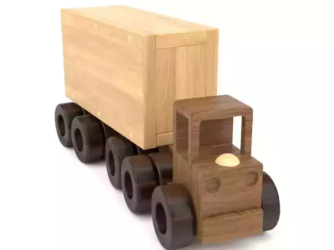 Wooden toy truck 19