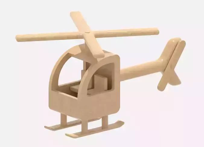 Wooden Helicopter