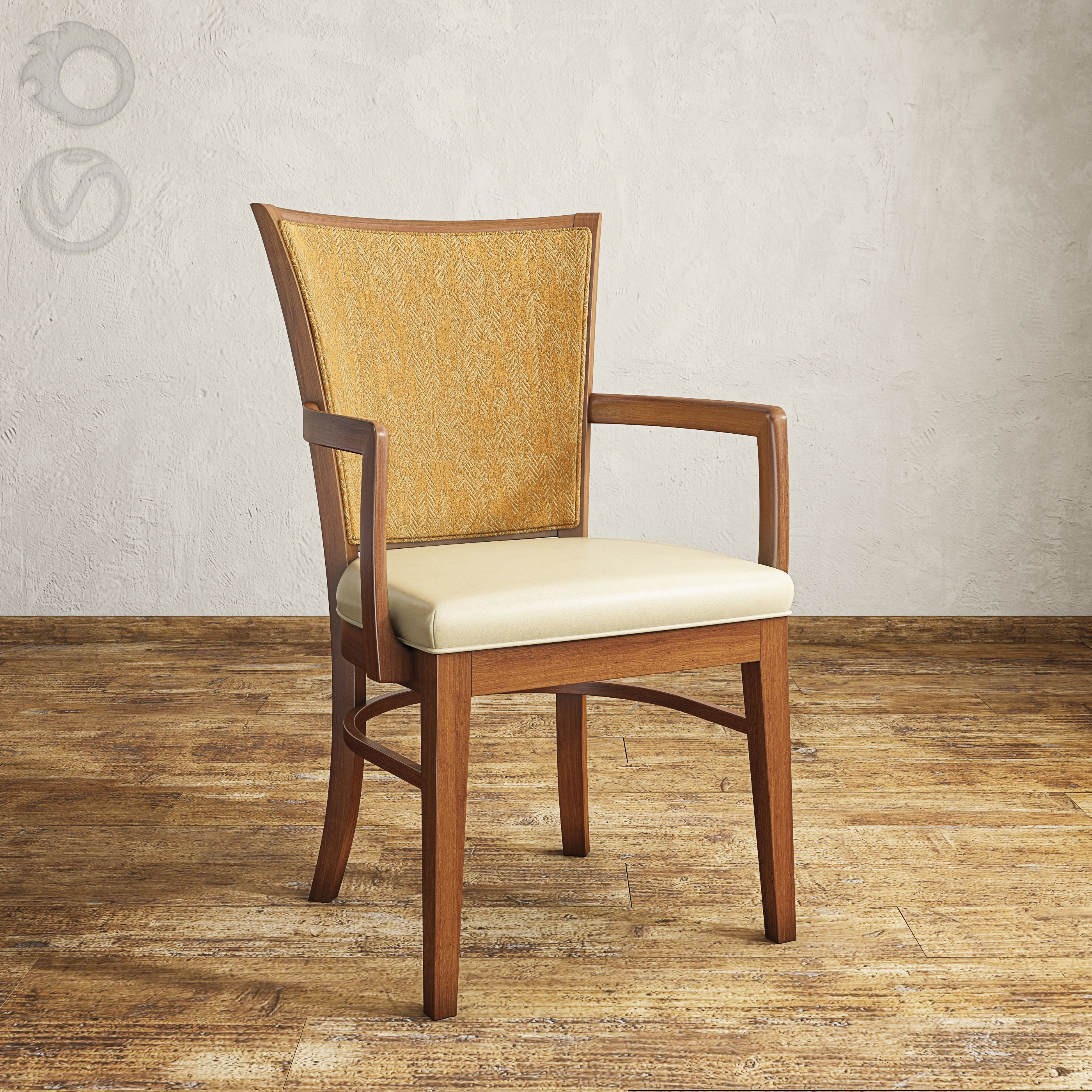 Fairfield 8771-04 Mapleton arm chair 3D model_4