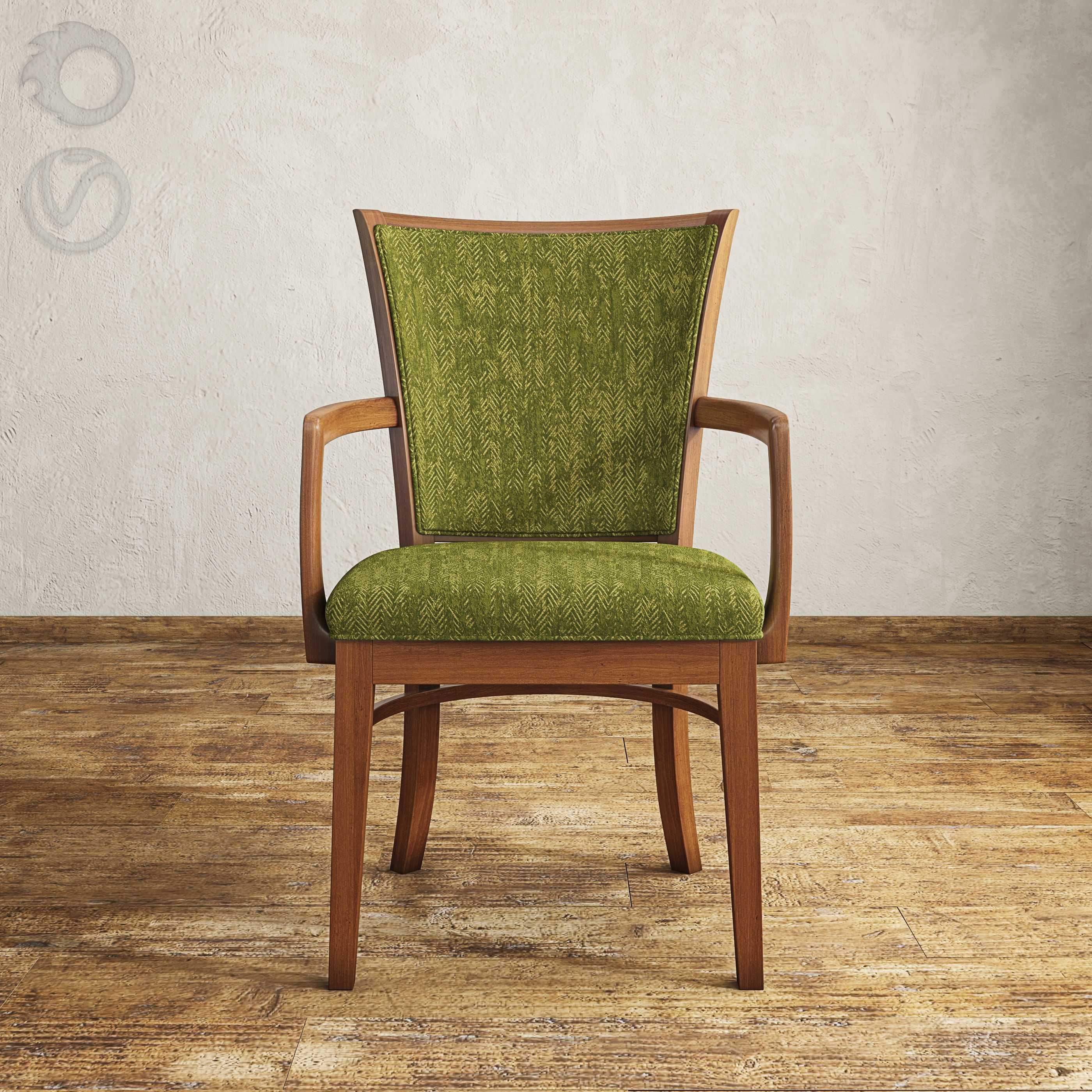 Fairfield 8771-04 Mapleton arm chair 3D model_1