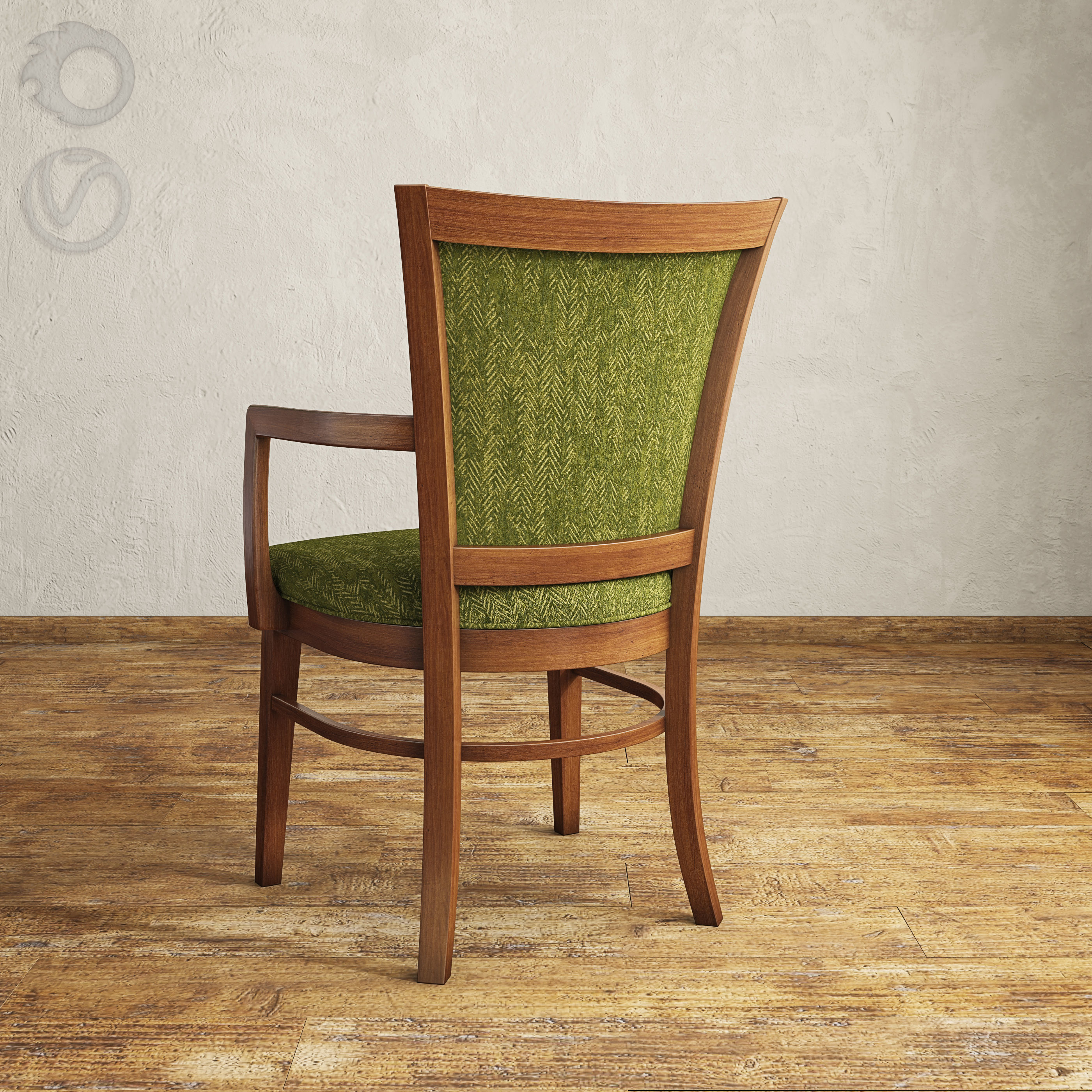 Fairfield 8771-04 Mapleton arm chair 3D model_3